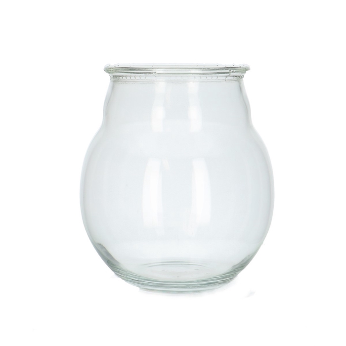 <h4>Glass ball vase jeremy d16 18cm</h4>