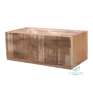 WOODEN CRATE NATURAL 30X16X12CM