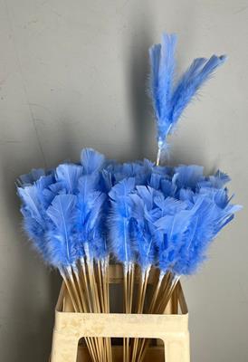 <h4>Stick feather lt blue 14cm</h4>