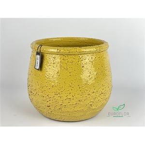 PLANTER CANDY  YELLOW 27*27*H24