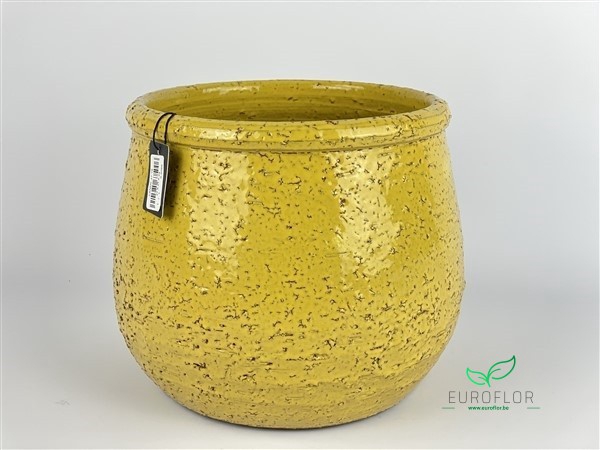 PLANTER CANDY  YELLOW 27*27*H24