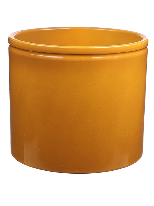 <h4>DF03-883676300 - Pot Lucca1 d27.8xh25.7 curry glazed</h4>