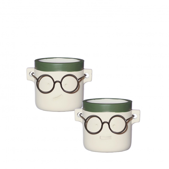 <h4>Ceramics Harry pot d07/9*7.5 cm ass.</h4>