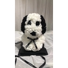 Puppy 40cm wit-zwart foamrose