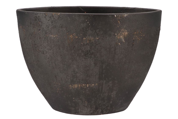 Bali Black Coal Bowl Ovl 39x19x27cm