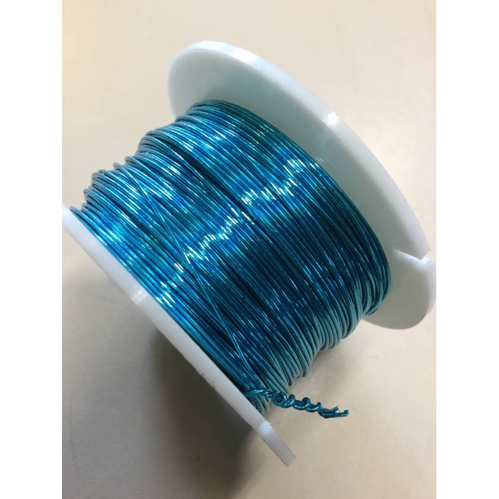 <h4>METALLIC PAPER WIRE TURQUOISE</h4>