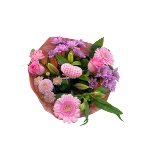Bouquet biedermeier kim medium pink mothersday