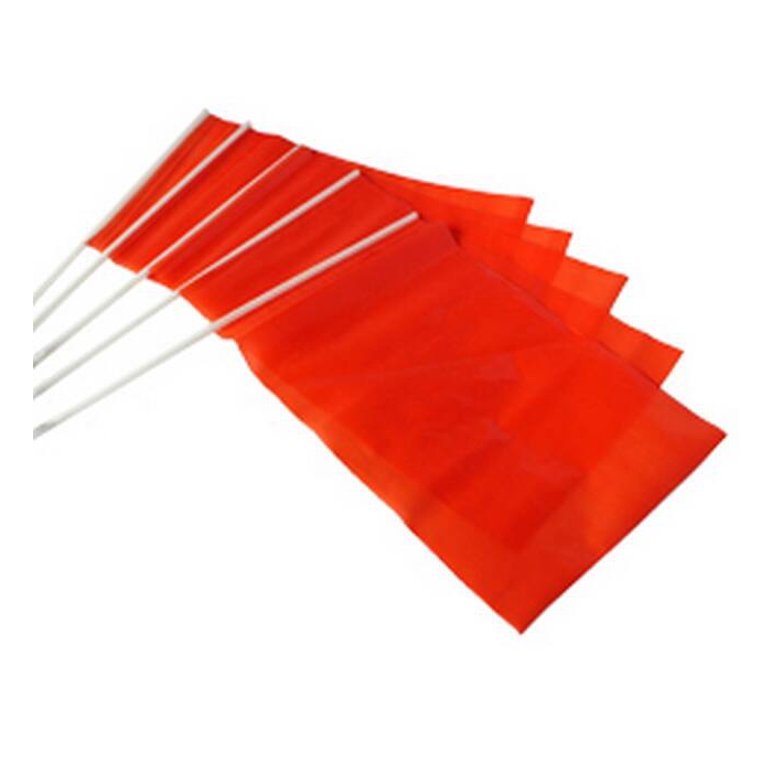 <h4>Zwaai-vlag 17x25cm Oranje+20cm Stok - Zak 50st</h4>