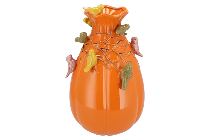 Bird Vase Cognac 22x25x37cm