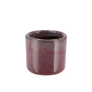 Javea Cilinder Pot Glazed Pink 9x9cm