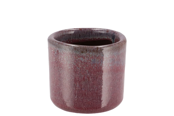 <h4>Javea Cilinder Pot Glazed Pink 9x9cm</h4>