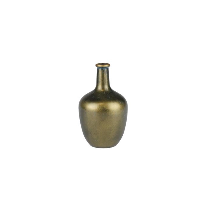 <h4>Vase Bottle Ø16x26 Gold 48327</h4>