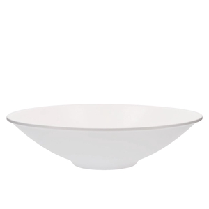 Ceramic Bowl White Mat Flat 40x11cm
