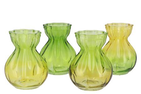 <h4>BICOLORE FOREST GREEN CANDY VASE AS</h4>