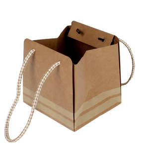 Bag Sporty carton 12,5x11,5xH12,5cm creme