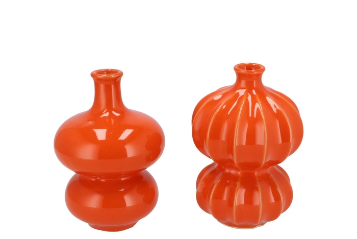 <h4>Luna Orange Bubbles Vase Ass</h4>
