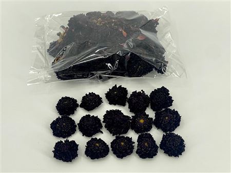 <h4>Dried Dahlia Heads Black Bag (50-60 Heads)</h4>