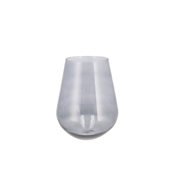 <h4>Mira Smoke Glass Wide Vase 14x14x15cm</h4>