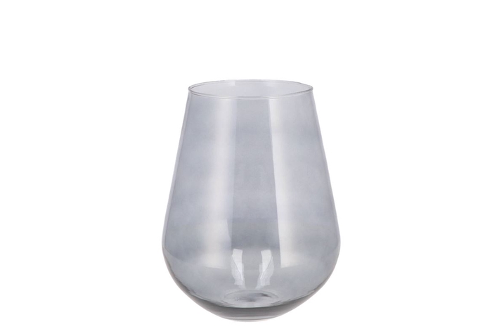 <h4>Mira Smoke Glass Wide Vase 14x14x15cm</h4>