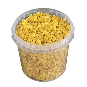 Wood chips 1 ltr bucket Yellow