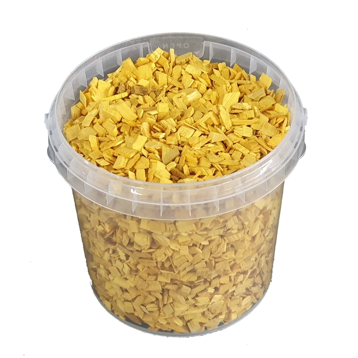 <h4>Wood chips 1 ltr bucket Yellow</h4>