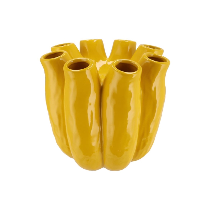 <h4>Luna Yellow Tube Vase 28x28cm</h4>