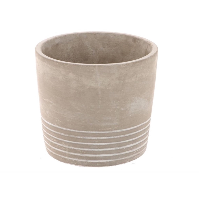 Ceramics Pot stripe d12*11cm