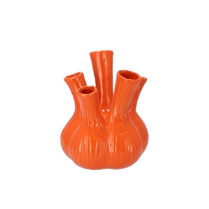 Aglio Shiny Orange Vase 20x25cm