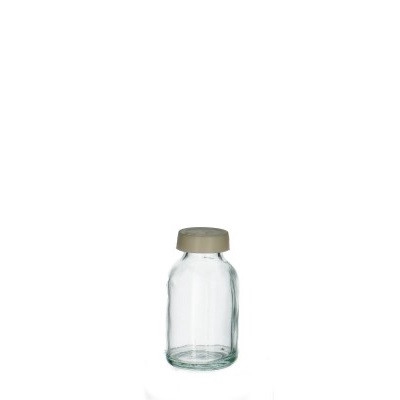 Glas Medicijnflesje+dop 20ml 3*6cm