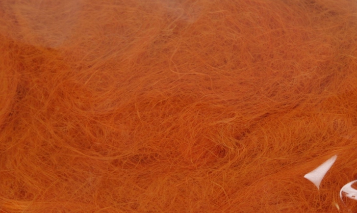 Fuzzy fibre 250 gram in poly apricot