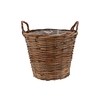 Rattan Basket Pot Round +ears 29x26cm Nm