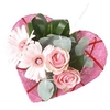 Bouquet holder sisal heart Ø15cm Deco-line pink