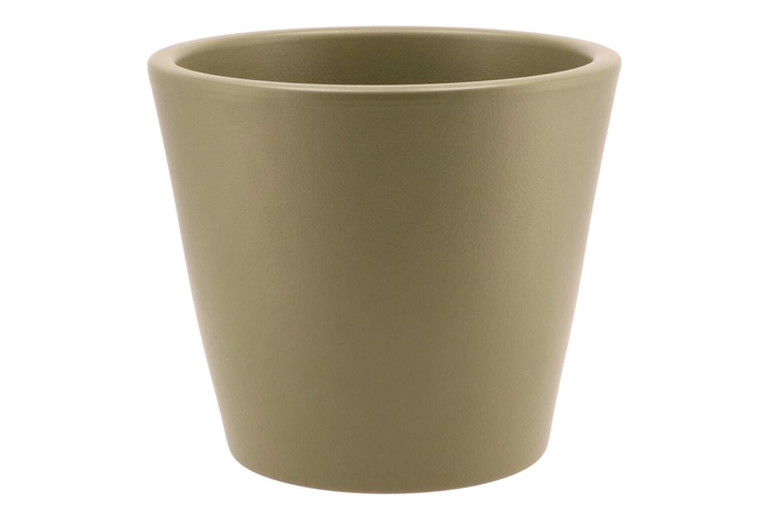 <h4>Vinci Olive Drab Pot Container 21x19cm</h4>
