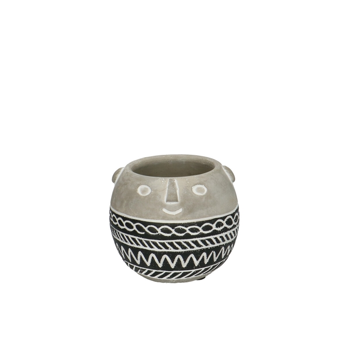 <h4>Ceramics Pot Face d11.5*9.5cm</h4>