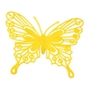 Bijsteker Vlinder baroque 9x10cm+50cm stok geel