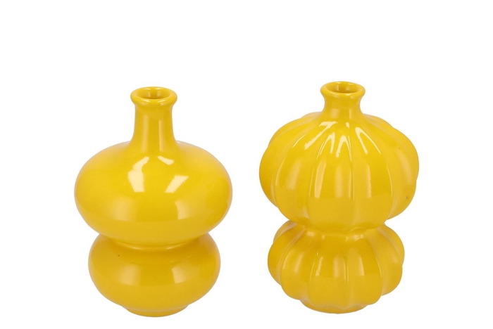 <h4>Luna Yellow Bubbles Vase Ass</h4>