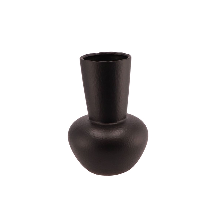 <h4>Djedda Vase Flat Mat Black 21x29cm</h4>