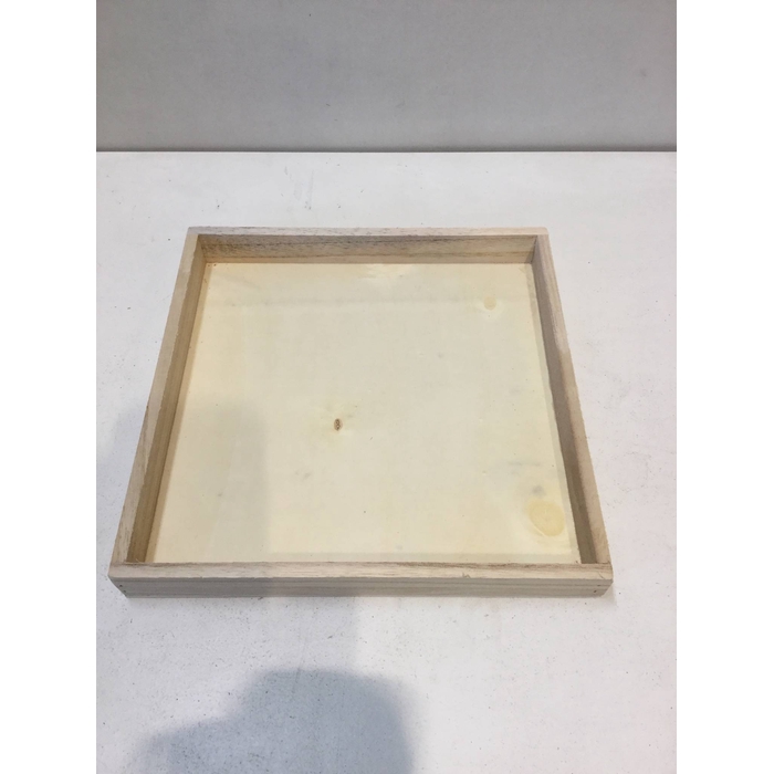 <h4>WOODEN TRAY "SQUARE" NATURAL 25X25X3 CM</h4>