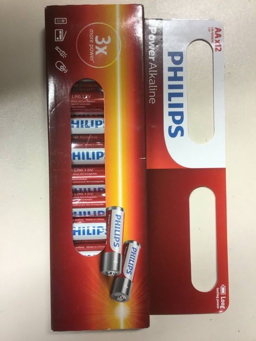Batterij Philips Power Alkaline LR6 mignon 12pcs AA