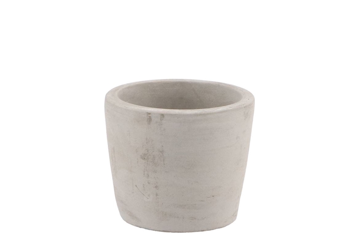 Concrete Pot Round Grey 8x7cm