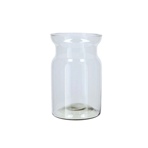 Glass Roca Milk Bottle Clear 16x25cm