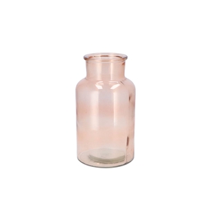 Dry Glass Peach Milk Bottle 15x26cm Nm