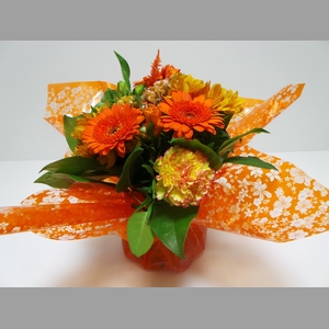 Bouquet Aqua Medium Orange