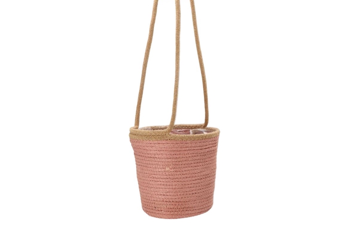 <h4>Tripoli Pink Hanging Basket 20x18cm</h4>
