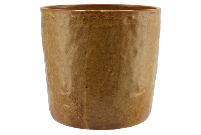 <h4>Iron Stone Yellow Glazed Pot 30x28cm Nm</h4>