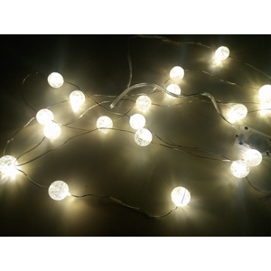 acryll ball led light 20 warmwhite incl. 2xCR2032 batteries