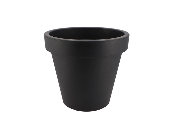 <h4>Plastic Anthracite Pot Synthetic Wide Edge 20cm</h4>