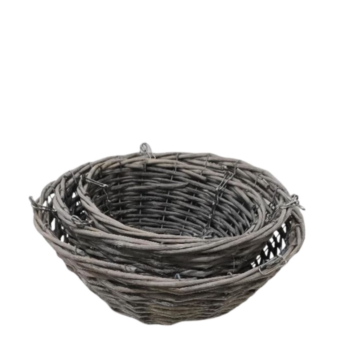 Basket sets Noble hanging pot S/3 d35*15cm