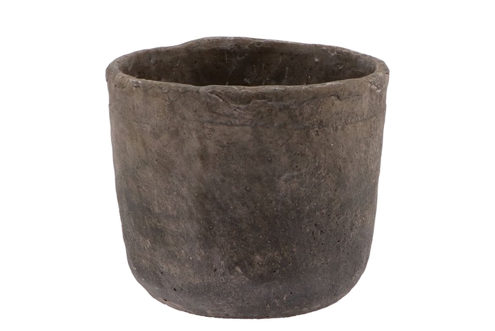 Iron Stone Grey Pot 19x17cm