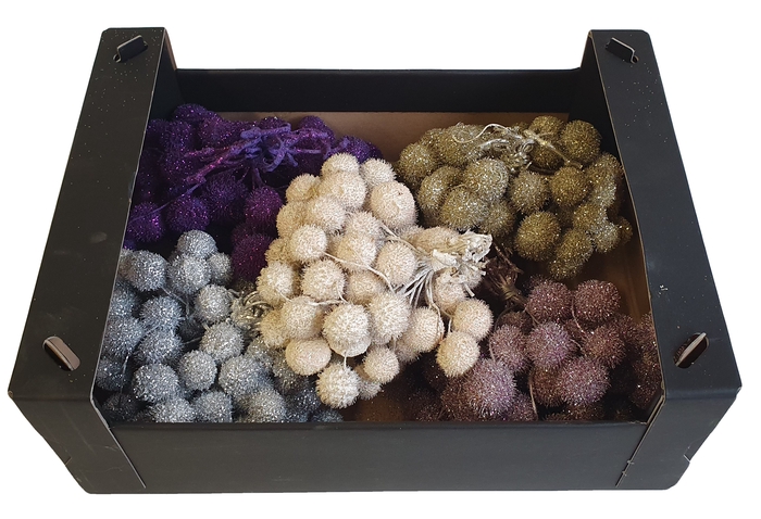 Small ball per bunch in poly Mixed colours Christmass 2